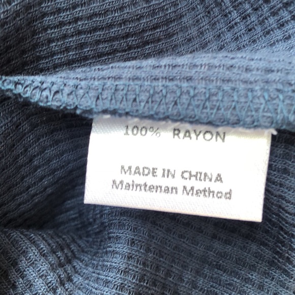 NWT Short Sleeve Waffle Pajama Set (navy blue ) - Picture 4 of 5